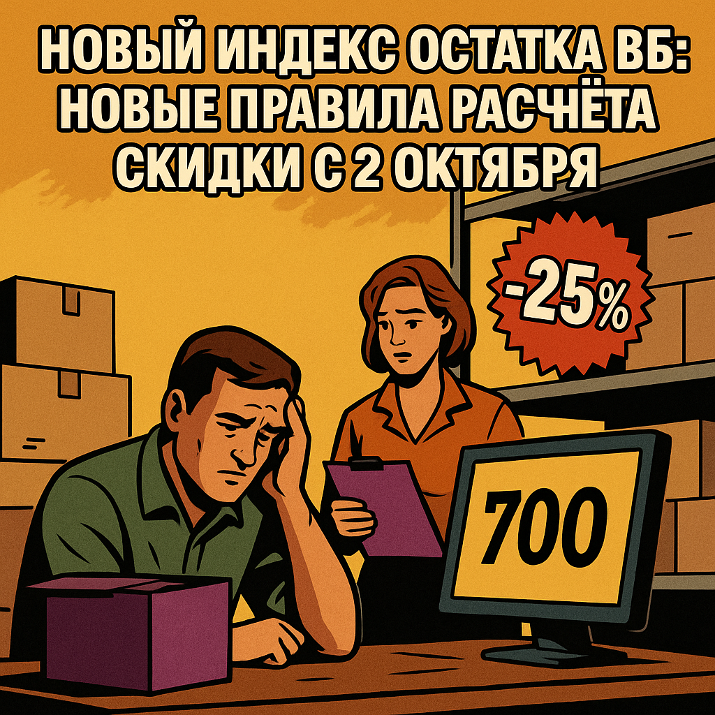 Новый индекс остатка ВБ: новые правила расчёта скидки с 2 октября
